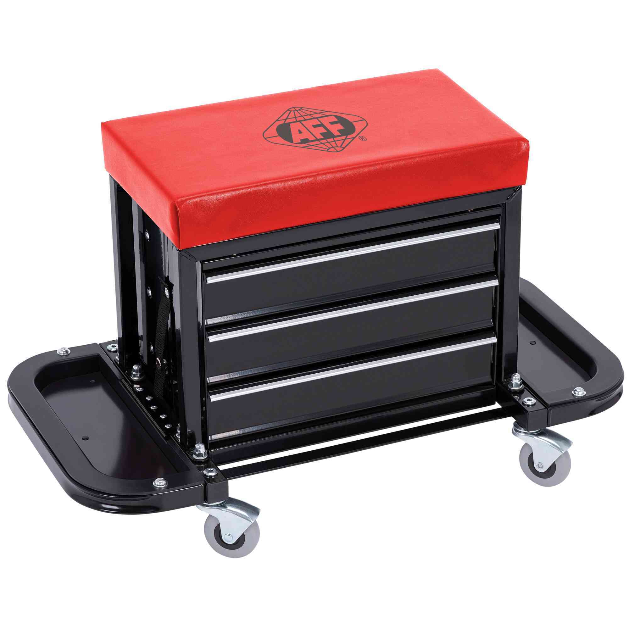 American Forge & Foundry - 3-Drawer Rolling Toolbox Seat - 300 Lbs. Capacity - Model # 3914